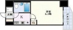 フォーリアライズ難波南ファーロの間取り画像