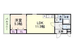 フジパレス今川II番館の間取り画像