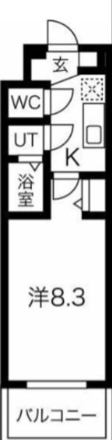 プレデコート北田辺の間取り画像