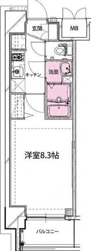 プレデコート北田辺の間取り画像