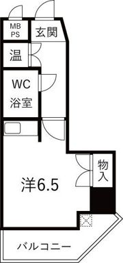 ユーロハイツ東天満の間取り画像