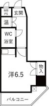 ユーロハイツ東天満の間取り画像