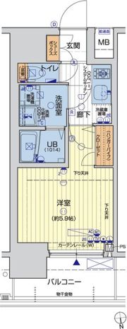レオンコンフォート難波ブランの間取り画像