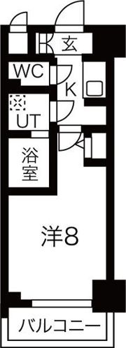 S-RESIDENCE難波EASTの間取り画像