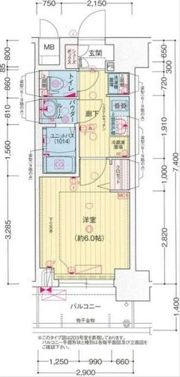 プレサンス西九条シティベイの間取り画像