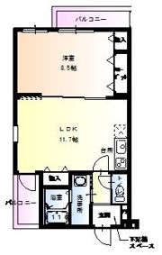 フジパレス今川III番館の間取り画像