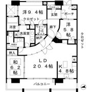 ロイヤルパークスなんばの間取り画像