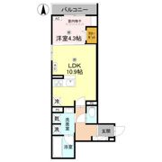 トリシア今川の間取り画像