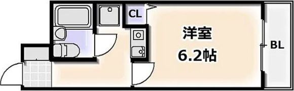 エスリード難波の間取り画像