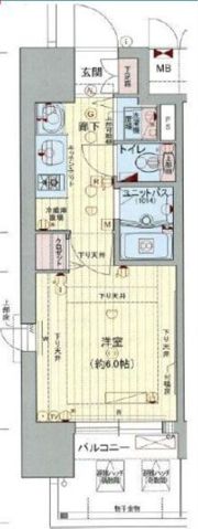 プレサンス難波元町の間取り画像