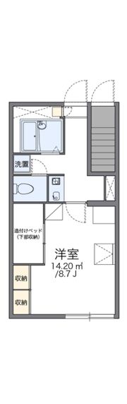 レオパレス万葉の間取り画像