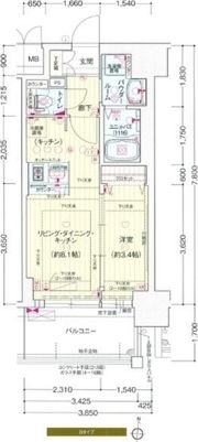プレサンス新大阪ジェイズの間取り画像