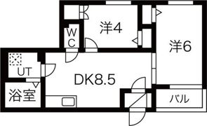 ホークシームの間取り画像