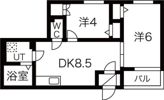ホークシームの間取り画像