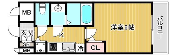 エスリード京橋の間取り画像
