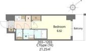 S-RESIDENCE上新庄beatの間取り画像