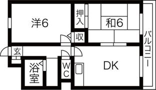 アベニュー西長居の間取り画像