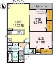 グリーンサイド長居の間取り画像