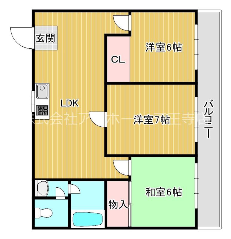 近くのサンディ 天王寺町店まで375m（徒歩5分）