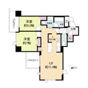 クロスレジデンス大阪新町の間取り画像
