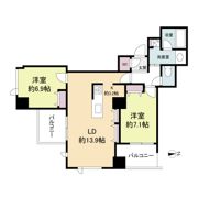 クロスレジデンス大阪新町の間取り画像