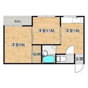 コーポ南住吉の間取り画像
