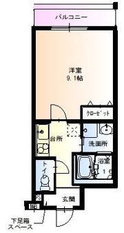 フジパレス遠里小野V番館の間取り画像