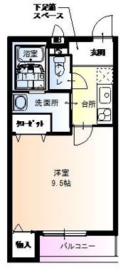 フジパレス田辺EASTの間取り画像