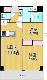 レジデンシア都島アイラの間取り画像