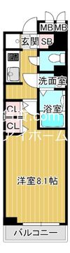 Lasante京橋（旧:エスティメゾン京橋）の間取り画像