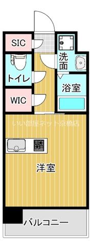 レジュールアッシュ桜宮リバーコートの間取り画像