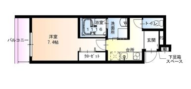 フジパレス山之内サウスの間取り画像