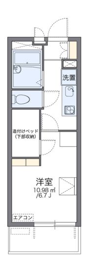 レオパレス雅の間取り画像