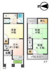 三ツ島テラスハウスの間取り画像