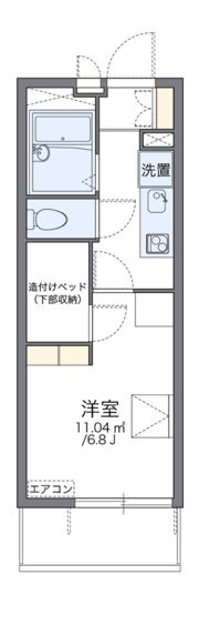 レオパレスウィステリアIの間取り画像