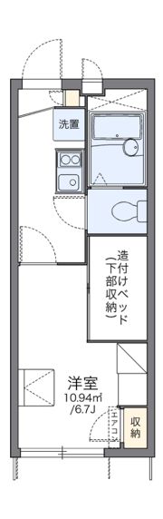 レオパレスウィステリアIIの間取り画像