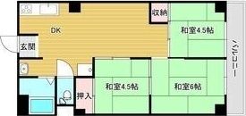 杉本町グランドハイツの間取り画像