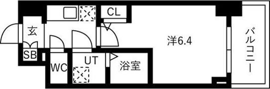 IW RESIDENCE大阪CREST TAPPの間取り画像