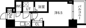 IW RESIDENCE大阪CREST TAPPの間取り画像
