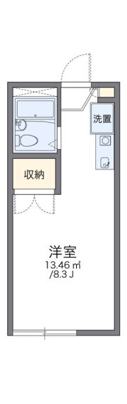 レオパレス法華寺の間取り画像