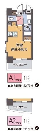 ラグゼ江戸堀の間取り画像