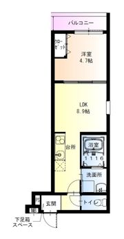 フジパレス鴫野東ウエストの間取り画像