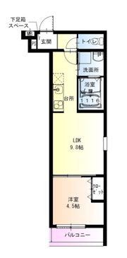 フジパレス鴫野東ウエストの間取り画像