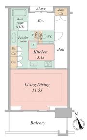 グラングリーン大阪THE NORTH RESIDENCEの間取り画像