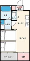 SUN生A号棟の間取り画像
