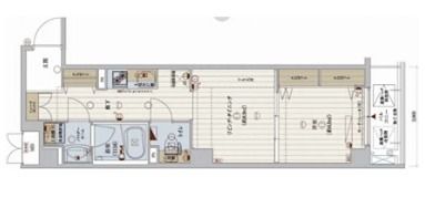 R Residences 難波南Iの間取り画像