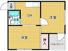 シャトー第2花園の間取り画像
