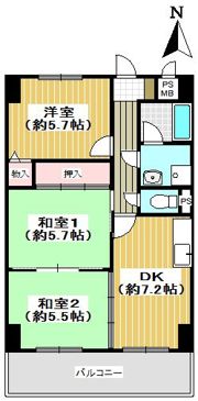 ルミエール花園の間取り画像