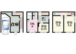 千本北1丁目 貸家の間取り画像