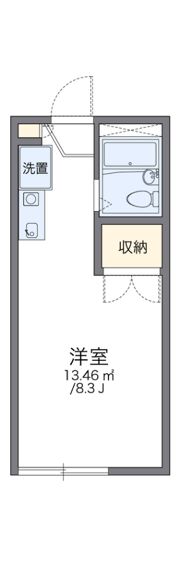 レオパレス法華寺の間取り画像